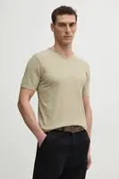 Bavlněné tričko United Colors of Benetton zelená barva, 3JE1J4264