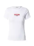 GUESS JEANS Tričko  červená / čierna / biela