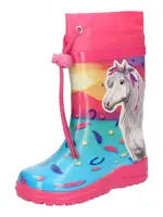 BECK Gumáky 'Sunrise'  modrá / žltá / ružová / biela