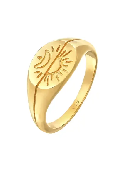 ELLI Prsteň 'Sonne'  zlatá