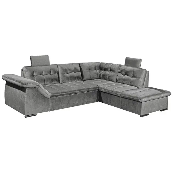 MID.YOU ROHOVÁ SEDAČKA, textil, šedá