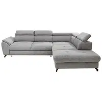 Stylife ROHOVÁ SEDAČKA, textil, šedá