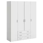 MID.YOU ŠATNÍ SKŘÍŇ, bílá, 154/200,4/49,5 cm