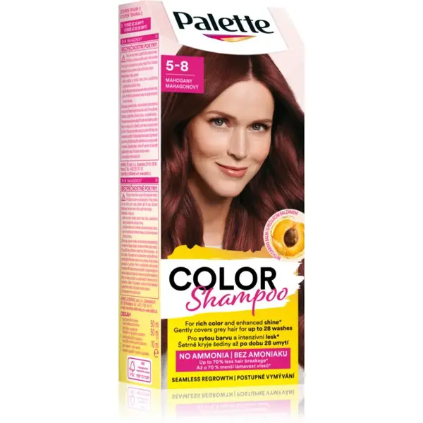 Schwarzkopf Palette Color Shampoo tónovací šampon odstín 5-8 Mahogany 50 ml