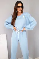 Kesi dámska súprava s brošňou, modrá