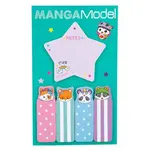 Samolepicí bločky Manga Model, Hvězdička, 5 ks
