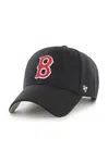 Vlněná kšiltovka 47 brand MLB Boston Red Sox černá barva, s aplikací, BCPTN-CHSMS02WIP-BK46