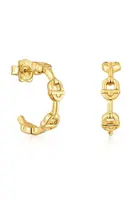 Stříbrné pozlacené náušnice Tous Manifesto