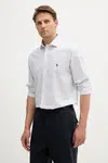 Bavlněná košile Polo Ralph Lauren pánská, růžová barva, regular, s italským límcem, 712969006