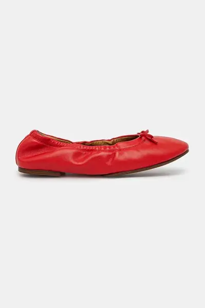 Baleríny Polo Ralph Lauren Flats Ballet červená barva, 818960638