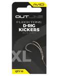 Avid carp rovnátka outline flecktone d-rig kicker - xl