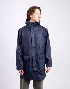 Herschel Supply Long Classic Rain Jacket Men's Darkest Navy XL