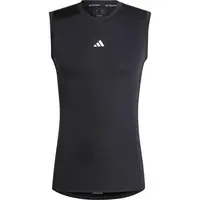adidas TECH FIT C SL TEE Pánske športové tričko, čierna, veľkosť XXL
