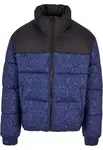 Urban Classics Zimná bunda  indigo / modrosivá / čierna