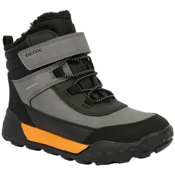 Geox J TREKKYUP B ABX Chlapecká zimní obuv, šedá, velikost