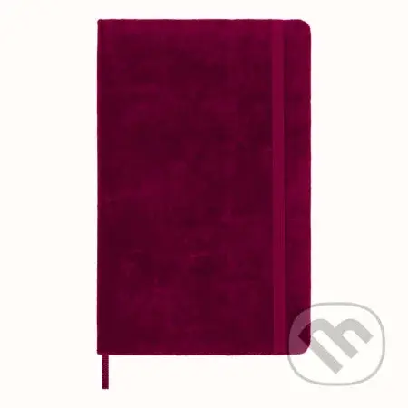 Moleskine – zápisník Velvet (červený) (stredný, linajkovaný)