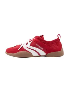 STEVE MADDEN Nízke tenisky 'Biscotti-E'  ohnivo červená / biela