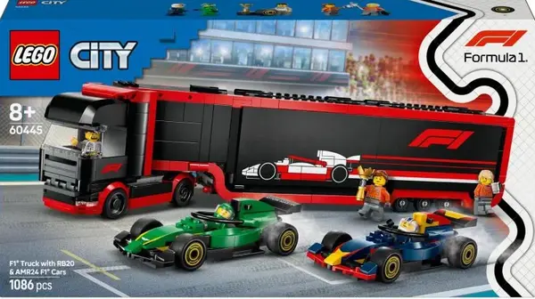 Kamion F1® s vozy F1® RB20 a AMR24 - Lego City (60445)