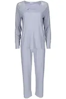 Dámské bambusové pyžamo PAOLA XL Stříbrná