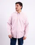 Carhartt WIP L/S Deven Shirt Deven Stripe, Oxide Red S