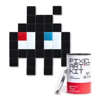 DIY sada - pixelová mozaika Pixel Corner Little Alien(s) Black černá barva