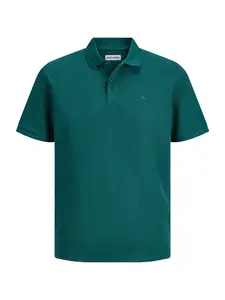 JACK & JONES Tričko 'JJEAUSTIN'  smaragdová
