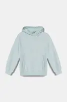 Dětská bavlněná mikina Guess modrá barva, s kapucí, s aplikací, J5RQ09 KAD74