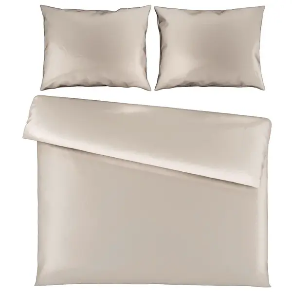 Novel POVLEČENÍ, satén, béžová, 200/200 cm