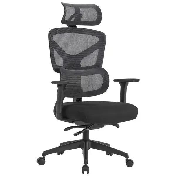 Novel OTOČNÁ ŽIDLE, síťovina, černá