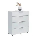 Voleo KOMODA, vysoce lesklá bílá, 90/101/40 cm