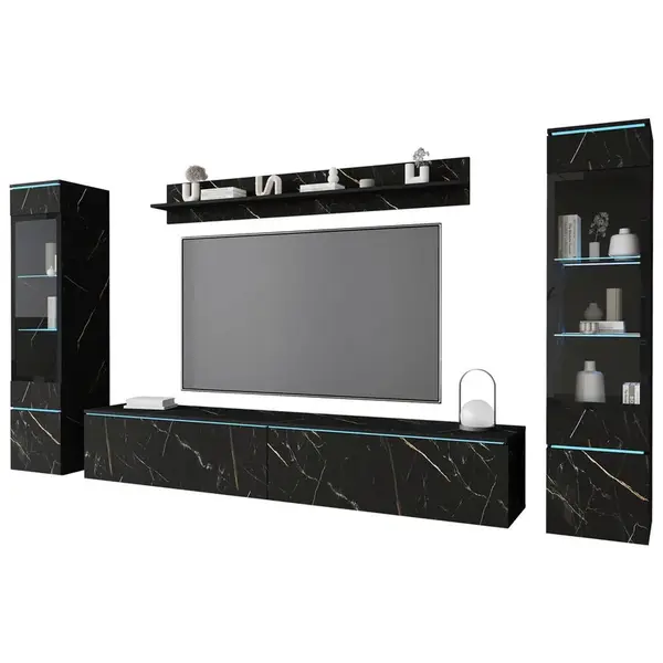 Livetastic OBÝVACÍ STĚNA, barvy břidlice