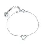 Vuch Minimalistický ocelový náramek Srdce Emery Silver