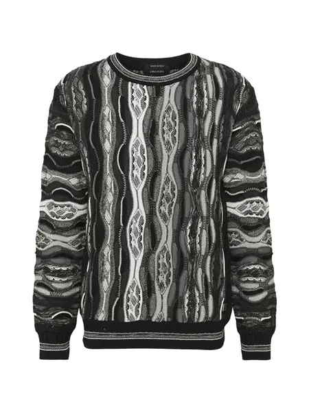 Carlo Colucci Sveter  sivá / antracitová / čierna / biela