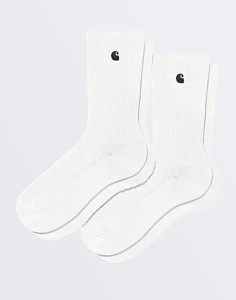 Carhartt WIP Madison Pack Socks White/Black + White/Black