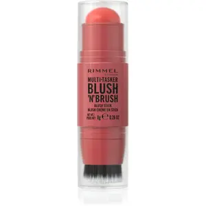 Rimmel Multi-Tasker Blush'N'brush lícenka v tyčinke so štetcom odtieň 250 Coral Dust 8 g