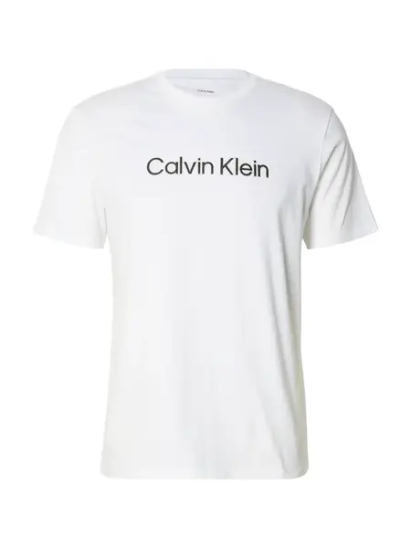 Calvin Klein Tričko '30S'  striebornosivá / čierna / biela