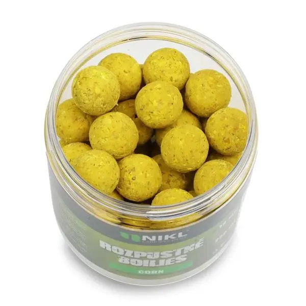 Nikl boilies rozpustné corn 250 ml - 18 mm