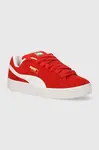 Kožené tenisky Puma Suede XL červená barva, 395205