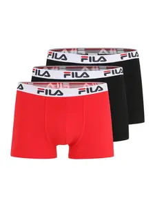 FILA Boxerky  jasne červená / čierna / biela