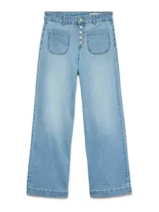 VERO MODA Džínsy  modrá denim