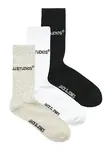 JACK & JONES Ponožky 'JACSOHO'  svetlosivá / čierna / biela