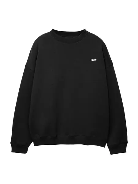 Pull&Bear Mikina 'STWD'  čierna / biela