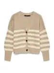 VERO MODA Kardigán 'VMLEA'  nebielená / tmavošedá