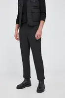 Kalhoty Sisley pánské, černá barva, jogger