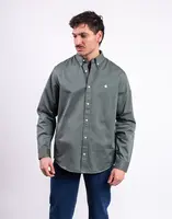 Carhartt WIP L/S Madison Shirt Velvet Green/White S