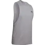 Under Armour LEFT CHEST CUT OFF Pánské tílko, šedá, velikost L