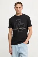 Bavlněné tričko Guess černá barva, s potiskem, M5RI59 K9RM1