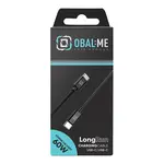 OBAL:ME LongRun USB-C/USB-C kabel 60W 1m, černá