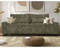 Trojmiestna pohovka Cassino, olivovo zelená tkanina%