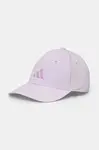 Kšiltovka adidas BBCAP LT NL fialová barva, hladká, JN2413